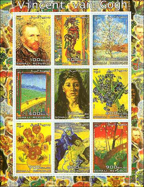 Vincent van Gogh Stamps, Somali