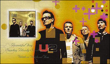 Bono [Paul Hewson] U2 Rocker Stamp 