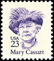 Mary Cassatt Stamp, 23 cents, US Postage