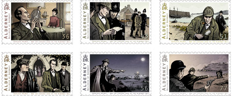 Arthur Conan Doyle Stamp, Alderney