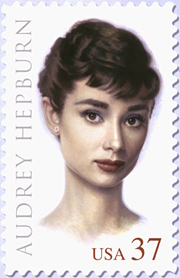 Audrey Hepburn Stamp, 37 cents, USA