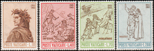 Dante Alighieri Stamps, Vatican Post