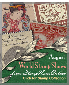 August Events on Stamps