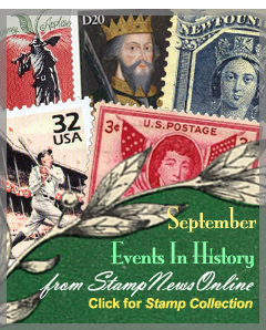 September Events on Stamps