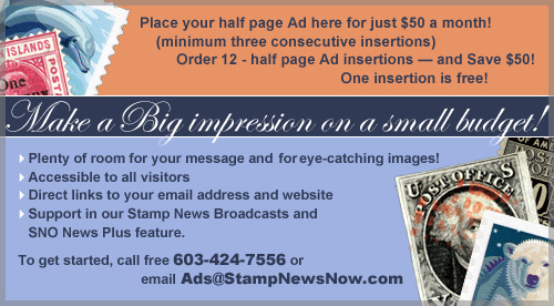 Place your half-page Ad here for just $50 a month!